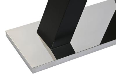 Wandtafel DKD Home Decor Zwart Hout Gehard glas Hout MDF 120 x 40 x 76 cm