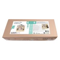 Classic World world happy villa houten poppenhuis, 28dlg. - thumbnail