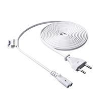 Akyga Stroom Adapterkabel [1x Euro-stekker - 1x Apparaatbus C7] 3.00 m Wit - thumbnail