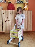 Small Foot - houten winkelwagen supermarkt - thumbnail