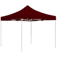 VidaXL Partytent professioneel inklapbaar 2x2 m aluminium bordeauxrood - thumbnail