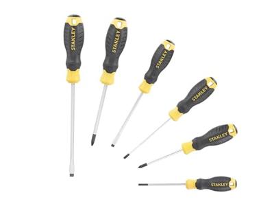 Stanley handgereedschap STHT16172-0 Cushiongrip Schroevendraaierset 6-delig: PZ, Parallel, Standaard - STHT16172-0 - thumbnail