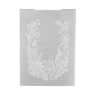 Nellie's Choice • 3d embossing folder frame bloemen 10,5x14,8cm