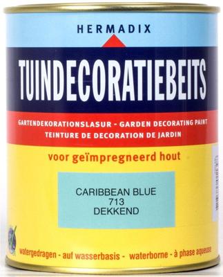 Tuindecoratiebeits 713 caribbean blue 750 ml Hermadix - Hermadix