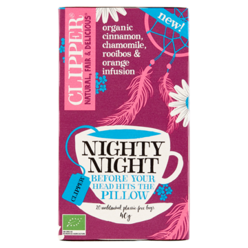 Clipper Kruidenthee nighty night bio 20 Zakjes