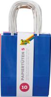 Folia papieren kraft zak, 110-125 g/m², geassorteerde kleuren, pak van 10 stuks - thumbnail