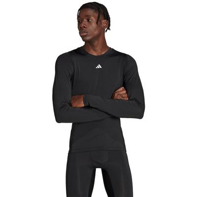 adidas Techfit Ondershirt Lange Mouwen Zwart Grijs
