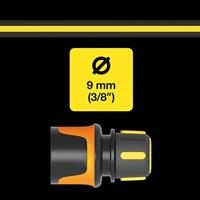 Fiskars Slangkoppeling, 9 mm (3/8&apos;&apos;) STOP - 1027078 - thumbnail