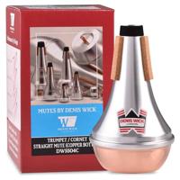 Denis Wick 5504C Straight Mute demper met koperen bodem voor trompet en kornet - thumbnail