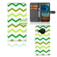 Nokia X10 | Nokia X20 | Telefoon Hoesje | Zigzag Groen - thumbnail