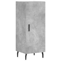 Dressoir 34,5x34x90 cm bewerkt hout betongrijs - thumbnail