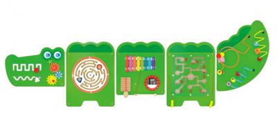 VIGA speelwand met krokodillendesign, afm 187x61 cm, 1 stuk VIGA speelwand met krokodillendesign, afm 187x61 cm, 1 stuk