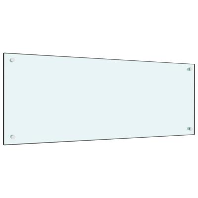 VidaXL Spatscherm keuken 100x40 cm gehard glas wit