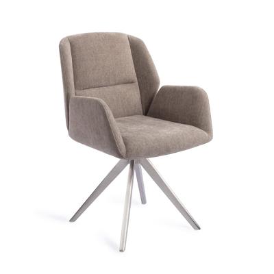 Jesper Home Myoko eetkamerstoel Greystones turn steel