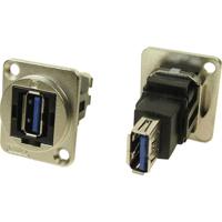 Cliff CP30205NM CP30205NM XLR-adapter USB-A-bus 3.0 naar USB-A-bus 3.0 Adapter, inbouw 1 stuk(s) - thumbnail
