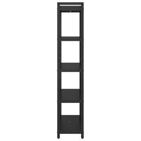 Boekenkast Zwart eiken 80 x 30 x 153 cm Bewerkt hout - thumbnail