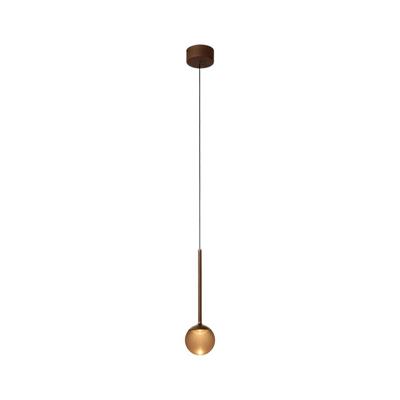 Lucide CALINA - Hanglamp - Ø 9,9 cm - LED Dimb. - CCT - 1x7W 2200K/3300K - Met vervangbare LED-module - Koffie | Premium