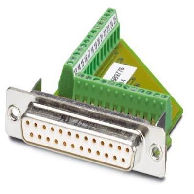 Phoenix Contact VS-25-BU-DSUB/25-MPT-0,5 1689776 D-sub female connector 180 ° Aantal polen: 25 Schroeven 10 stuk(s) Package