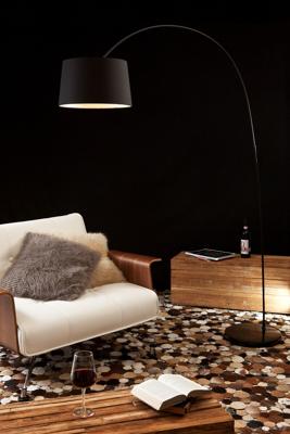 Artistiq Vloerlamp 'Kellie' 205cm hoog, kleur Zwart