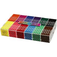 Creativ Company Grootverpakking met 12x24 gekleurde jumbo stiften - thumbnail