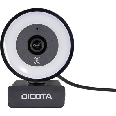 Dicota Webcam Ringlight 5MP Webcam Microfoon Dicota Webcam Ringlight 5MP Webcam Microfoon