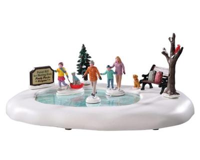 Lemax family skating day bewegende schaatsbaan 2020