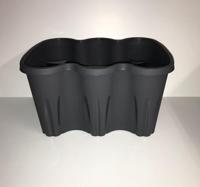 Balkonbak Antraciet 37cm lang - thumbnail