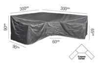 Hoes loungeset hoek hoge rugleuning 300 x 300 x 90 x 65 tot 90 cm AeroCover - Aerocover - thumbnail