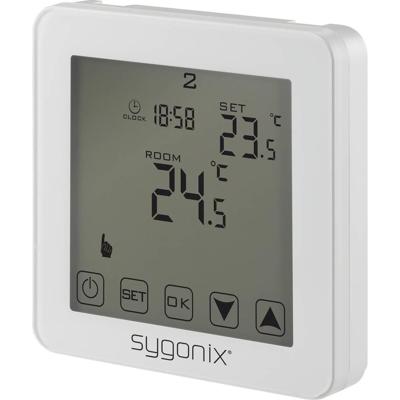 Sygonix SY-4961570 Touch 2 Kamerthermostaat Montagewijze: Inbouw (in muur) Weekprogramma 1 stuk(s)