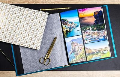 Fotoalbum exacompta 29x32cm 60pag néo déco blauw