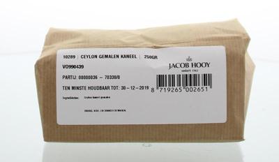 Jacob Hooy Kaneel ceylon gemalen 250 Gram