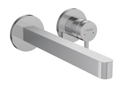 Hansgrohe Wastafelmengkraan Inbouw Finoris 2-gats 228 mm Voorsprong Met Afvoerplug Chroom