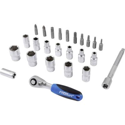 FRITZFURT 6100-3025 Dopsleutelset Metrisch 1/4 (6.3 mm) 25-delig