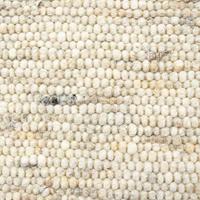 Tapeso Wollen vloerkleed handweef Ylva - beige - 130x190 cm - thumbnail