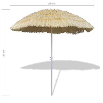VidaXL Strandparasol kantelbaar hawaii-stijl