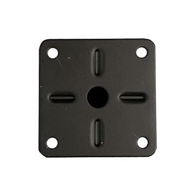 Stalen meubelpoot zwart vierkant 2,5 bij 2,5 cm en hoogte 10 cm (2,5 x 2,5 cm)