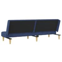 Slaapbank 2-zits stof blauw - thumbnail