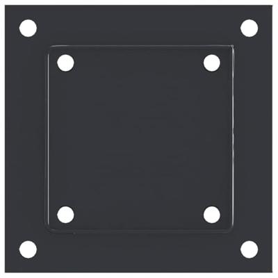 Spokkels vierkant 12 st 121x121 mm gepoedercoat staal antraciet