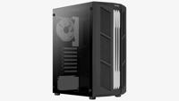 Aerocool prime v2 midi tower behuizing (zwart | 2x usb-a | rgb | window) - thumbnail