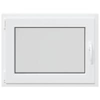 Kelderraam "RISOR" 80x50 cm draai-kiep DIN links wit - thumbnail