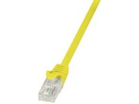 LogiLink CP1077U RJ45 Netwerk Aansluitkabel CAT 5e U/UTP 5.00 m Geel Snagless - thumbnail