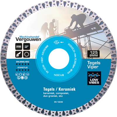 VG diamantzaag 125/22.2mm Tegels VIPER
