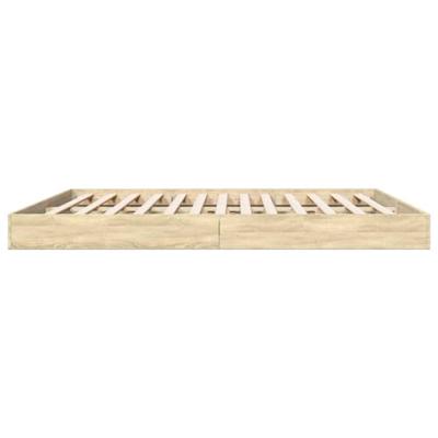 Bedframe zonder matras hout sonoma eikenkleurig 180x200 cm