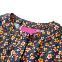 Kinderjurk met lange mouwen 140 marineblauw - thumbnail
