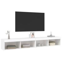 Tv-meubels met LED-verlichting 2 st 100x30x30 cm wit - thumbnail