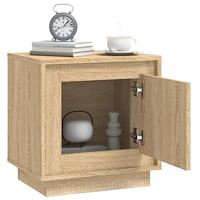 Nachtkastjes 2 st 44x35x45 cm bewerkt hout sonoma eikenkleurig - thumbnail