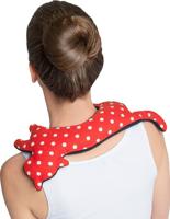 Leschi Verwarmingskussen Minina kat L - polkadot rood/zwart - thumbnail