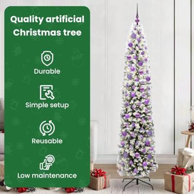 VidaXL Kunstkerstboom groen 210 cm pvc en staal en kunststof