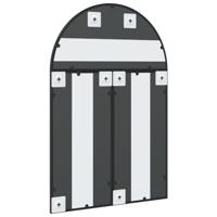 VidaXL Wandspiegel boog 60x90 cm ijzer zwart - thumbnail