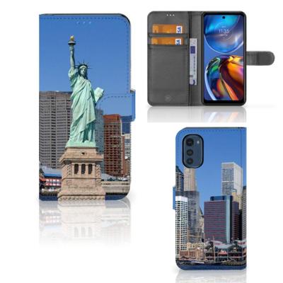 Motorola Moto E32 | Moto E32s | Flip Cover | Vrijheidsbeeld Motorola Moto E32 | Moto E32s | Flip Cover | Vrijheidsbeeld